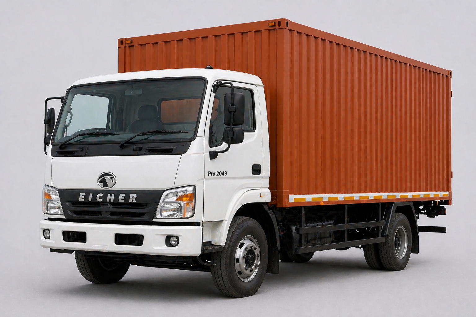 Commercial goods transport truck